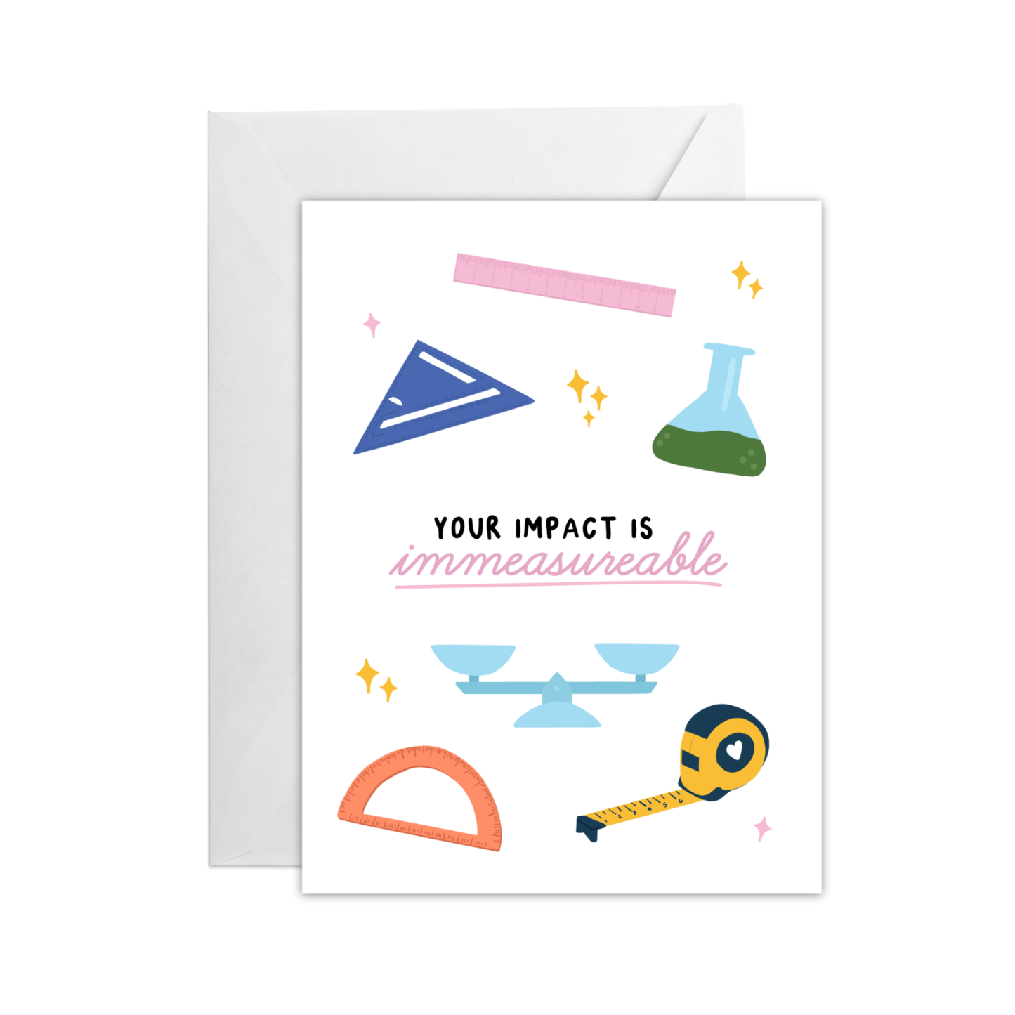 Immeasurable Impact Greeting Card
