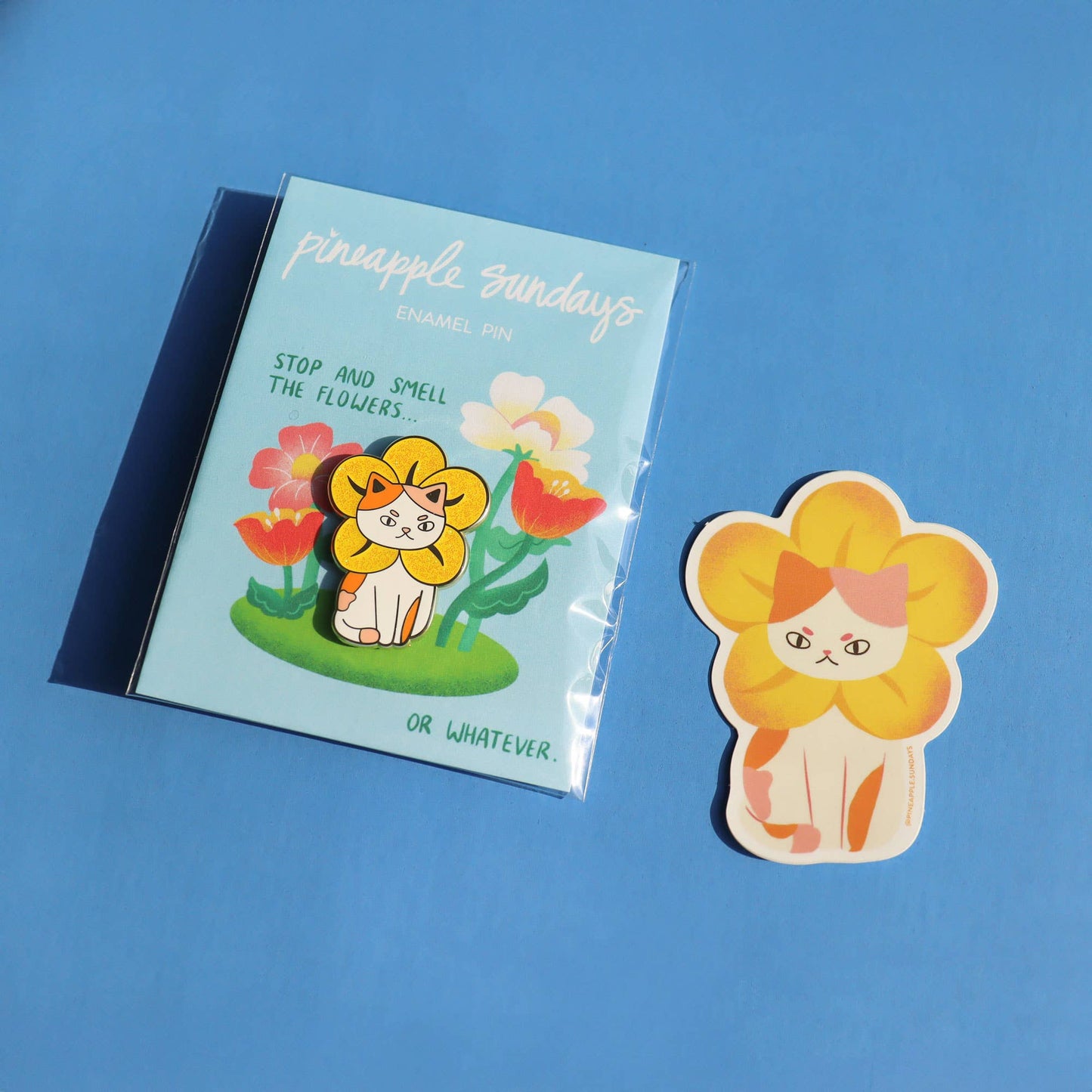 Flower Cat Sticker