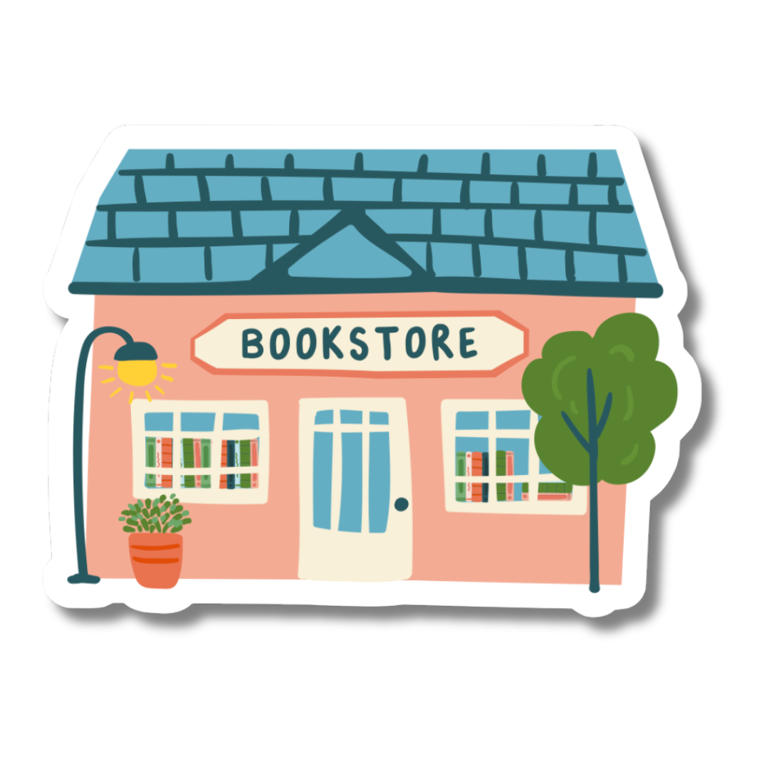 Bookstore Building Sticker