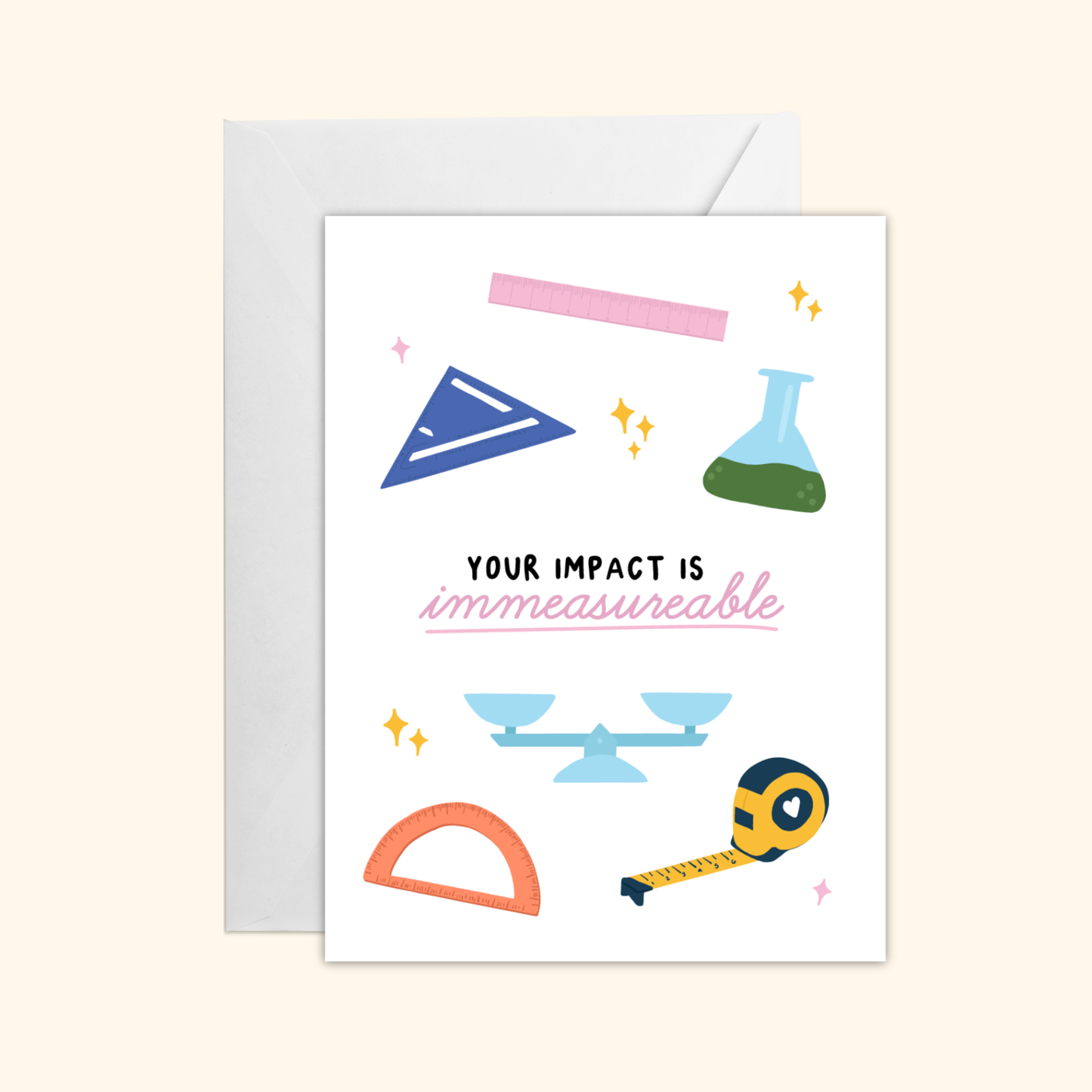 Immeasurable Impact Greeting Card