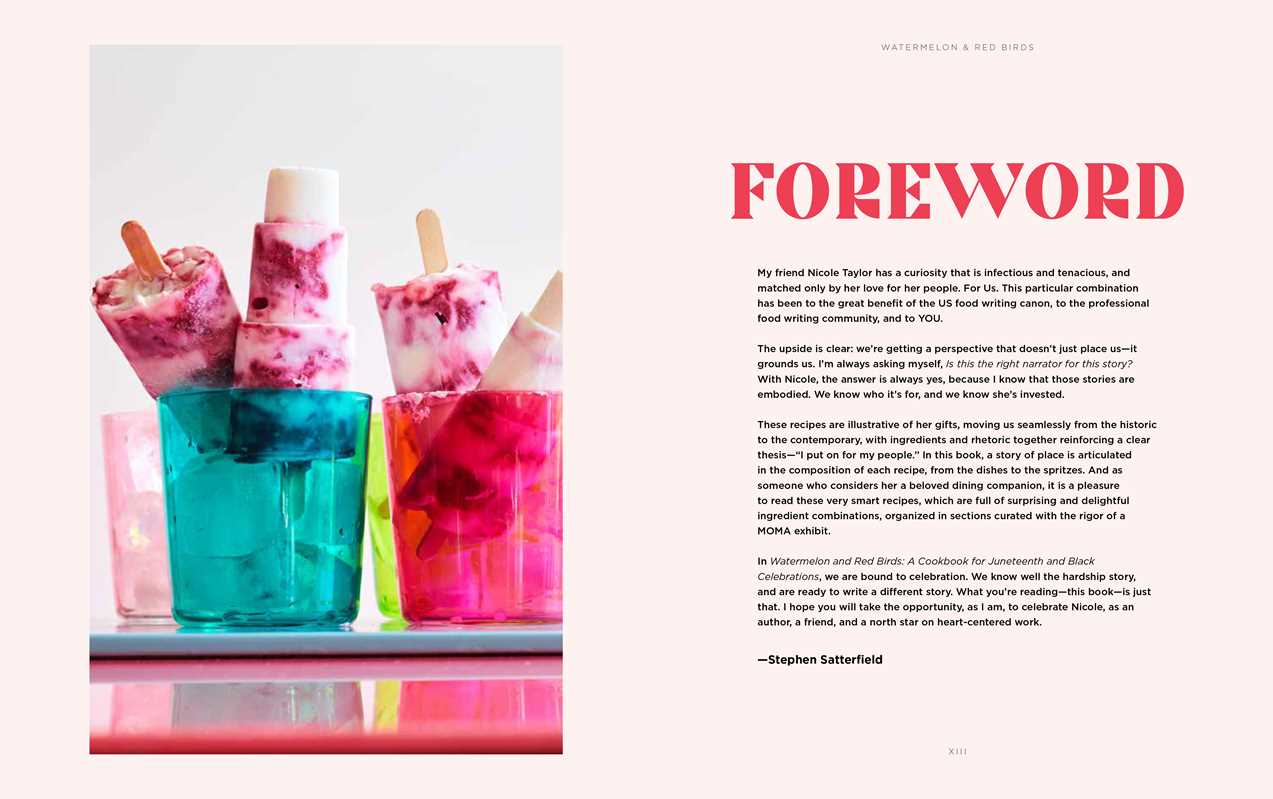 A Cookbook for Juneteenth and Black Celebrations: Watermelon and Red Birds