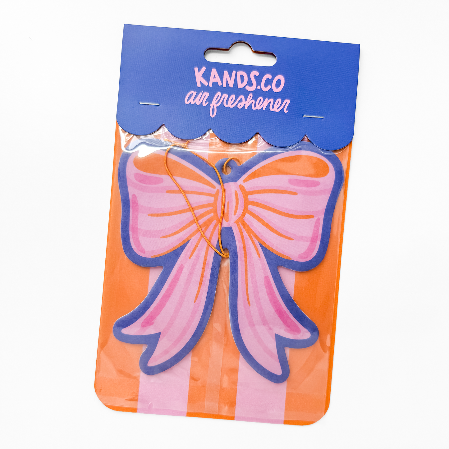 Pretty in Pink Striped Bow Air Freshener