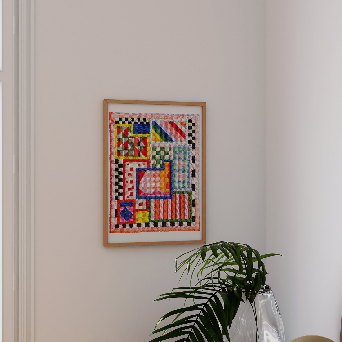 Amusant No.1 Needlepoint Art Print: 8 x 10"