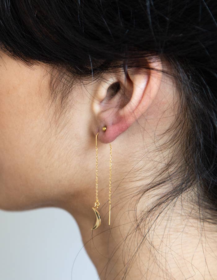 Moon Threader Earrings - Jewelry