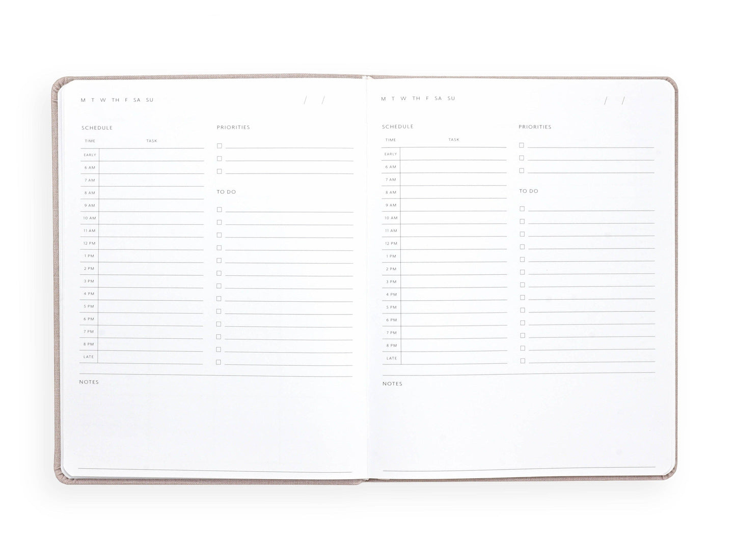 Undated Daily Planner