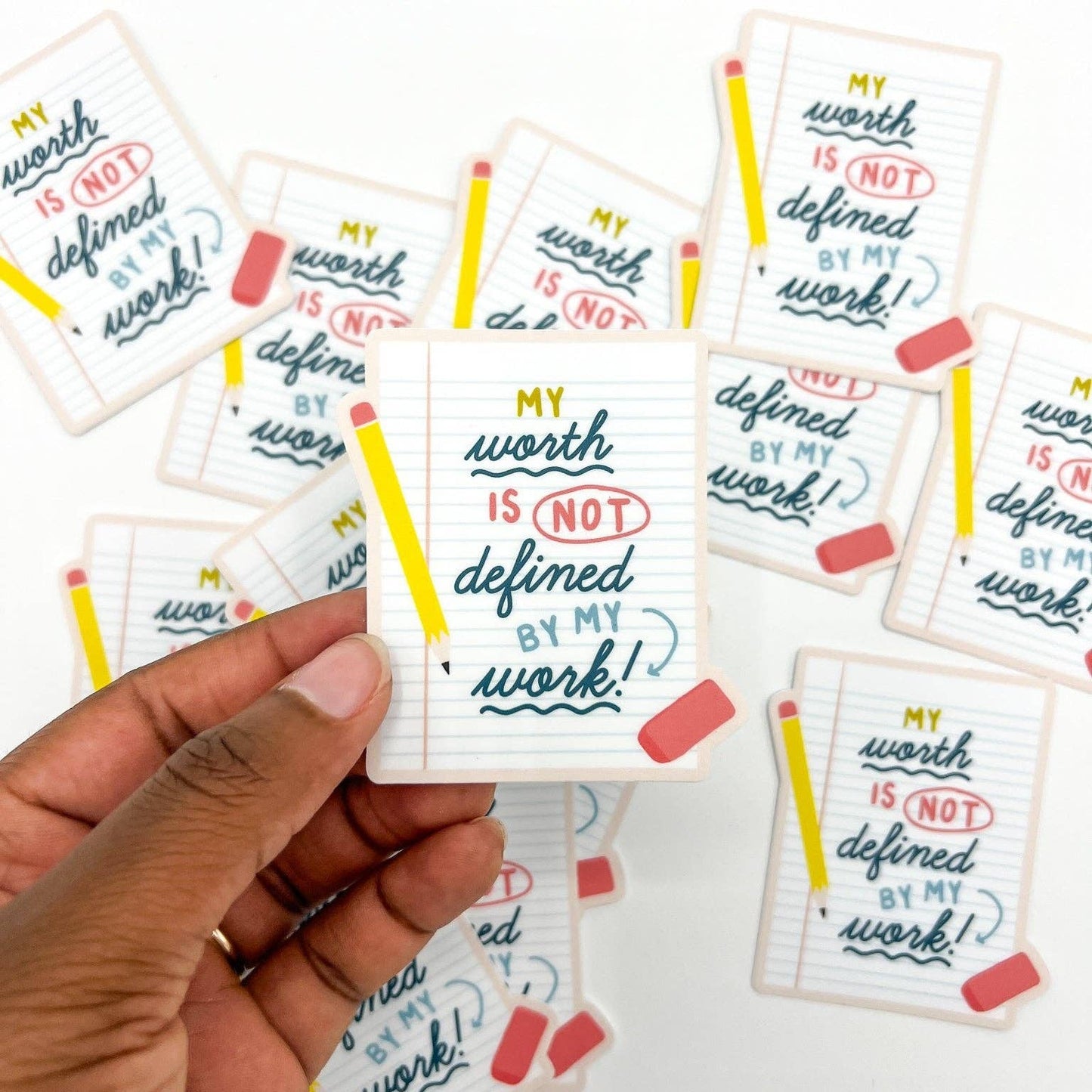 My Worth is Not my Work Sticker