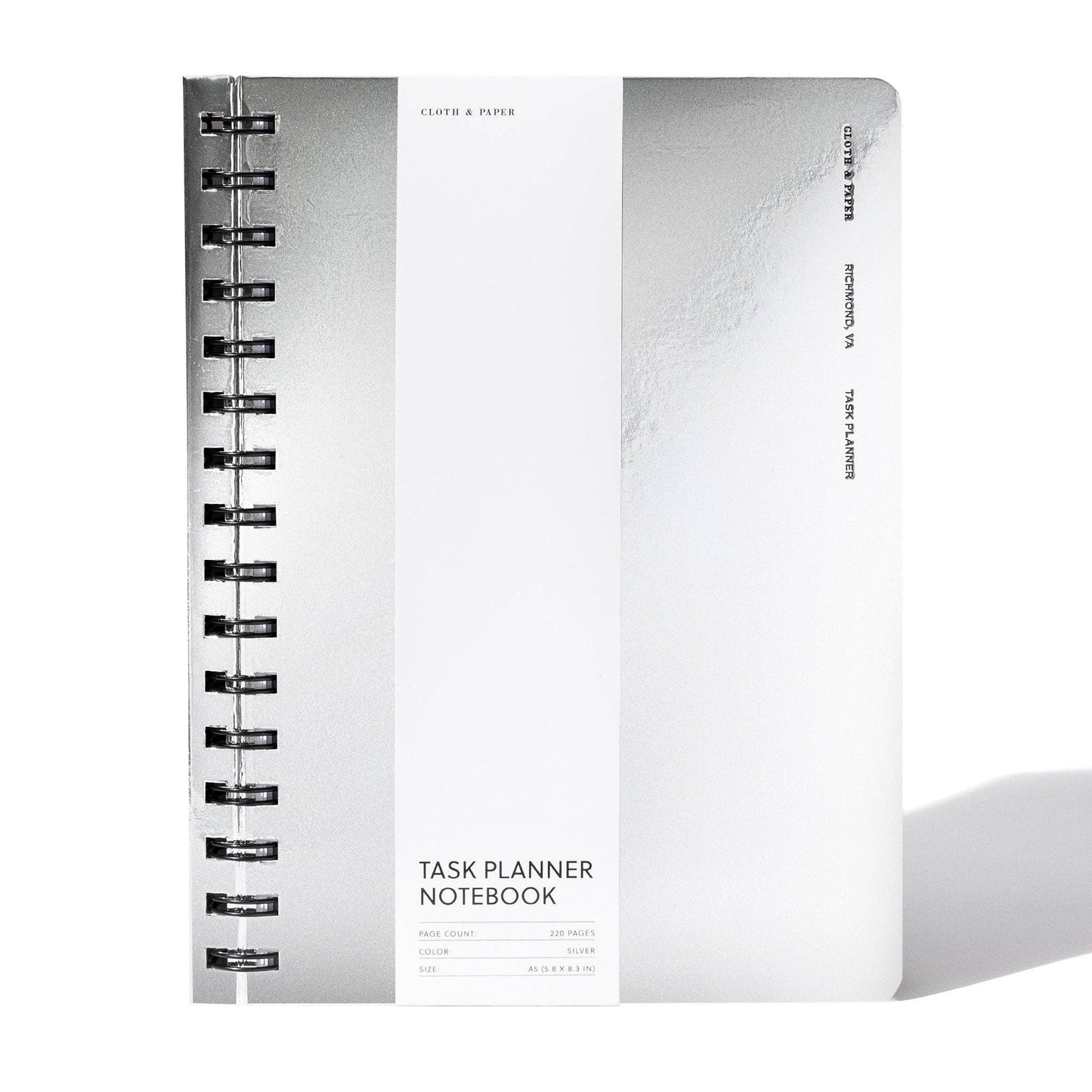 Exotic Spiral Notebook | A5: Silver / Task Notes