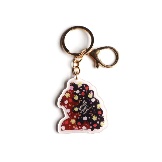 Growth Starts Within Mental Health Keychain