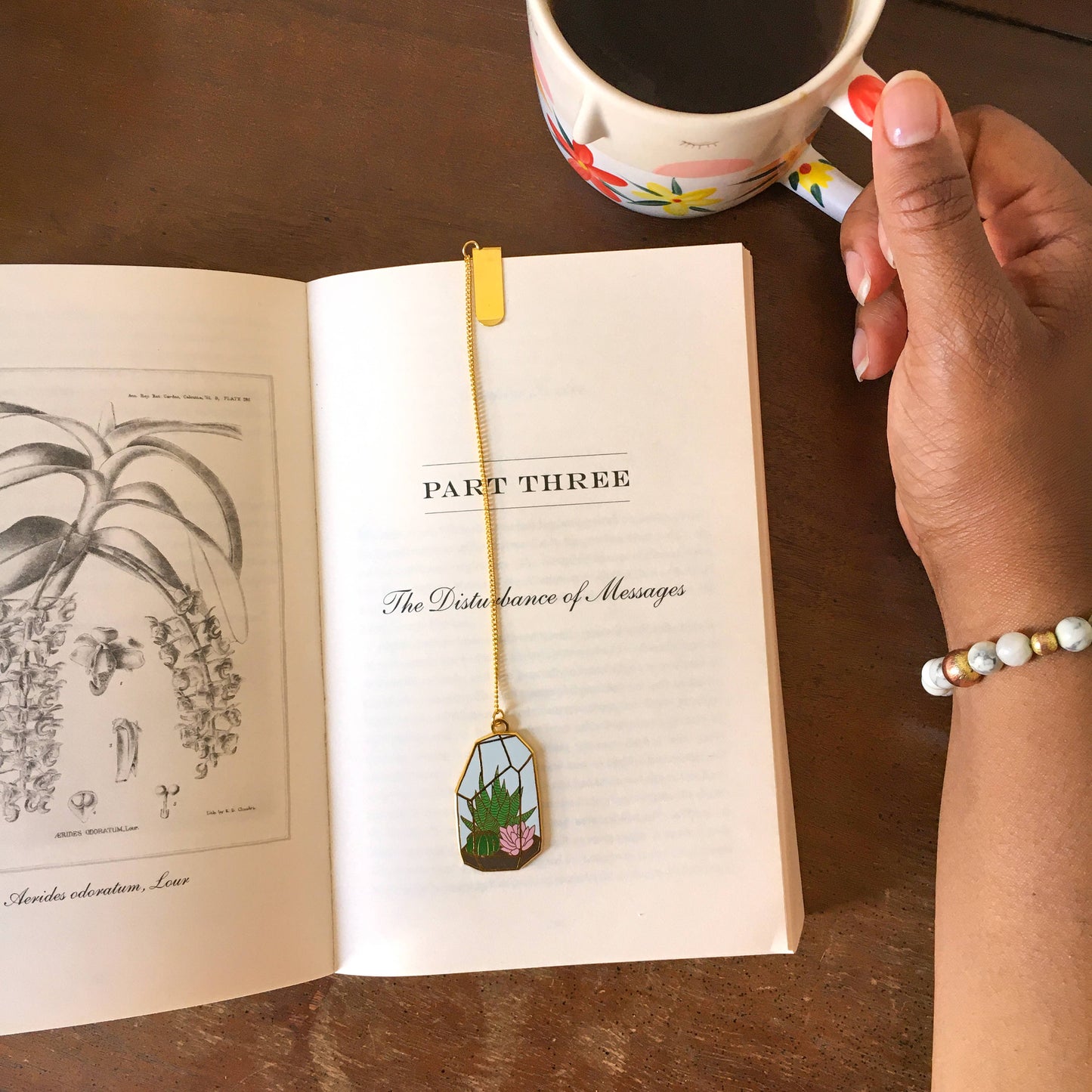 Dumpling Enamel Bookmark