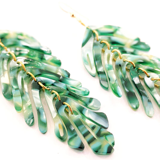 Leaf Earrings -  Fern