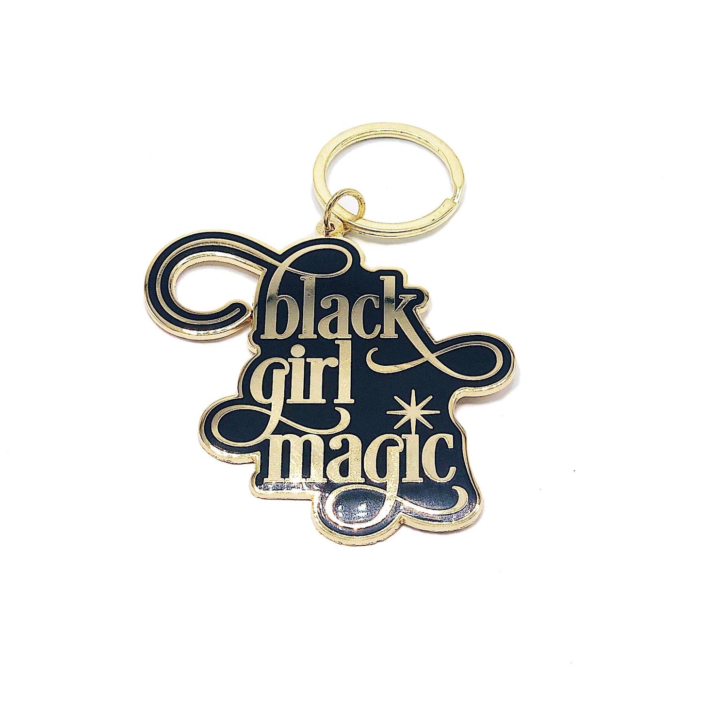 Black Girl Magic Enamel Keychain