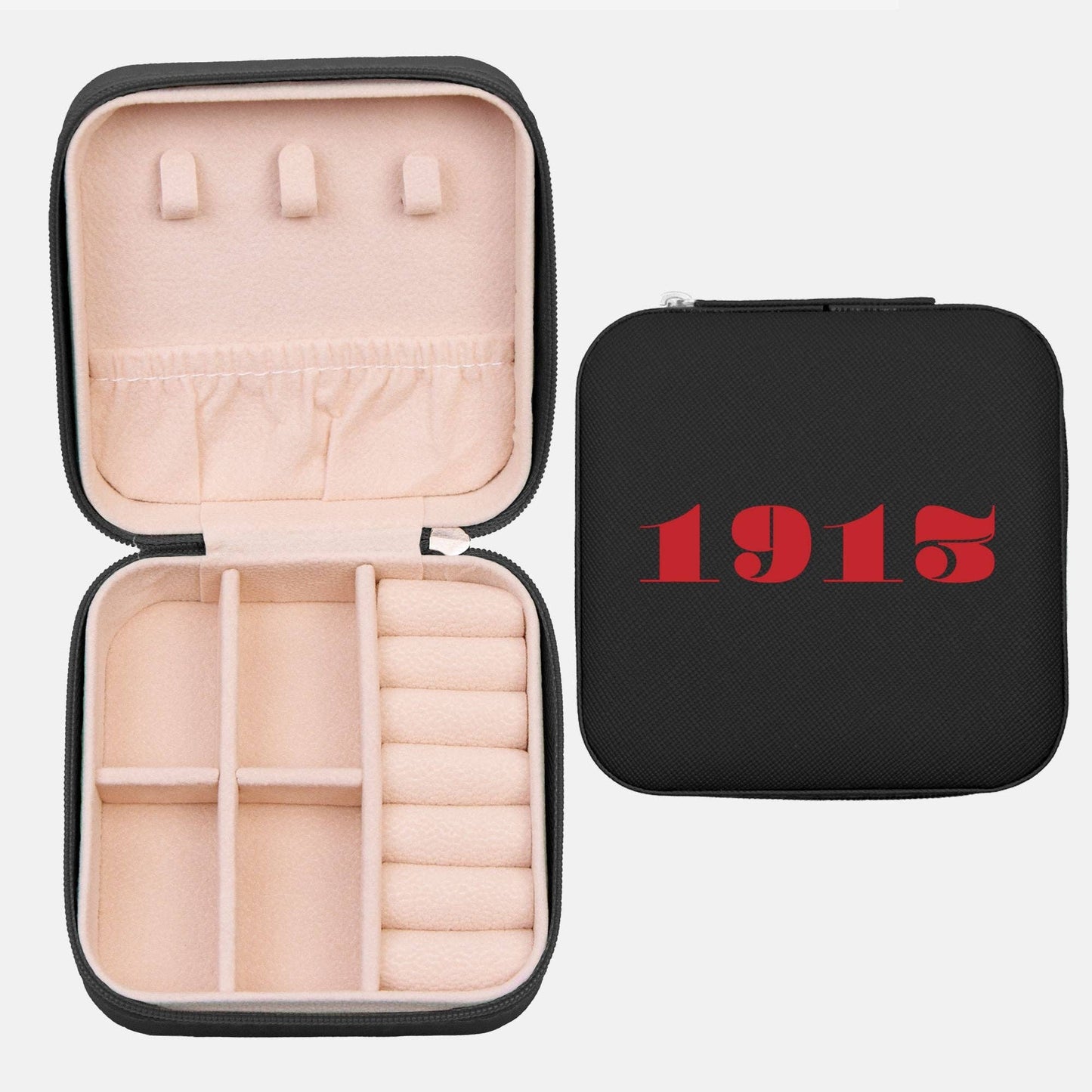 Travel Jewelry Box- Sisterhood- 1913: Black box + red