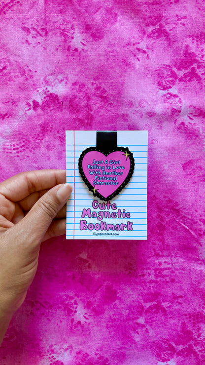 In Love With Fictional Characters Magnetic Bookmark