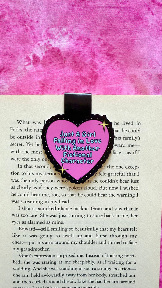 In Love With Fictional Characters Magnetic Bookmark