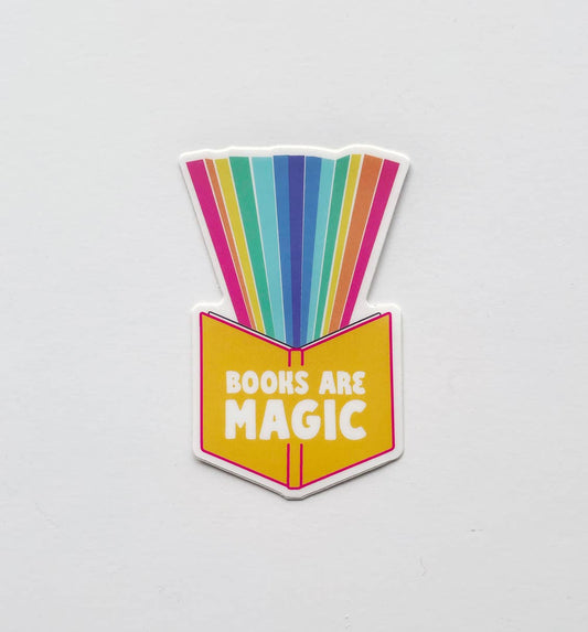 Books Are Magic sticker | book lover vinyl sticker