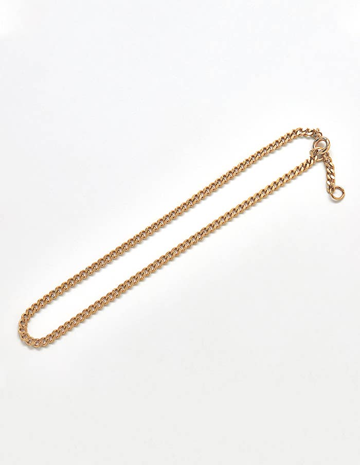 Gold Small Curb Chain Anklet - Jewelry