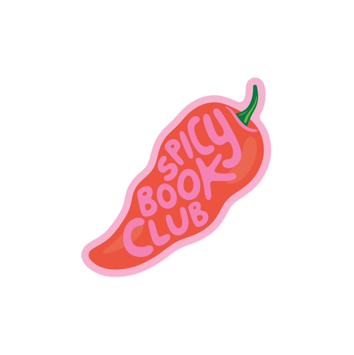 Spicy Book Club Hot Pepper Sticker
