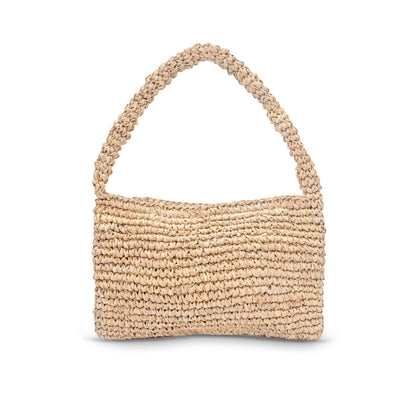 Mini Top Handle Raffia Bag