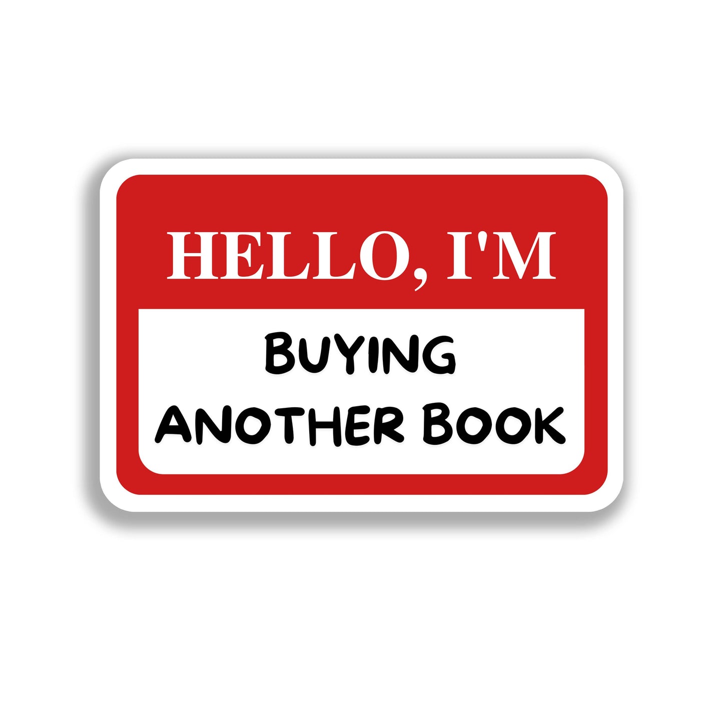 Book Buying Vinyl Sticker