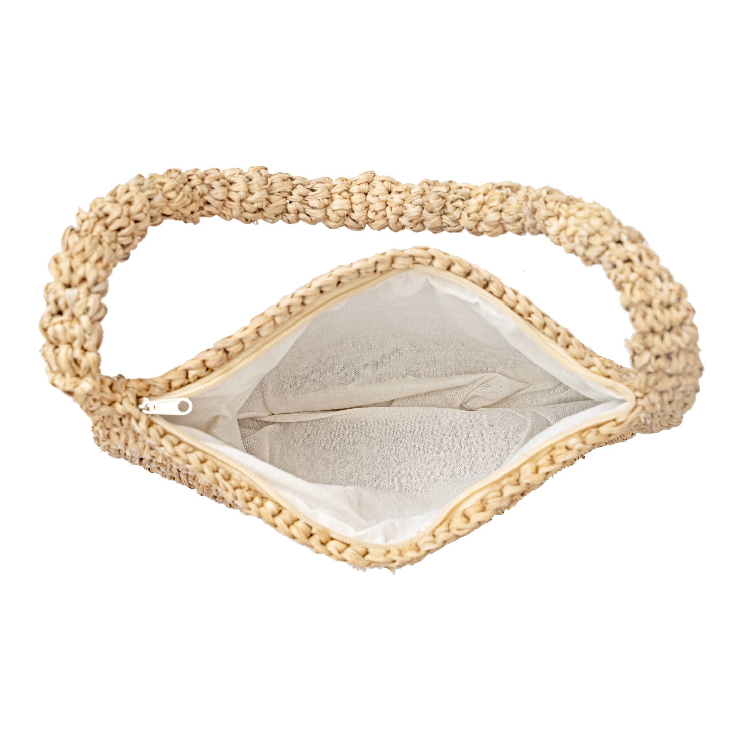 Mini Top Handle Raffia Bag