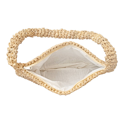 Mini Top Handle Raffia Bag