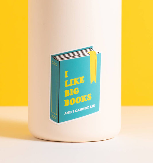 Big Books Vinyl Sticker - Waterproof Book Lover Sticker