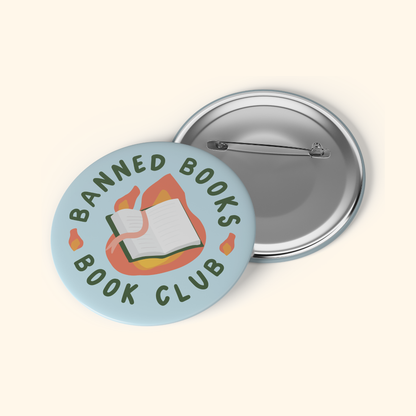 Banned Books Book Club Pinback Button