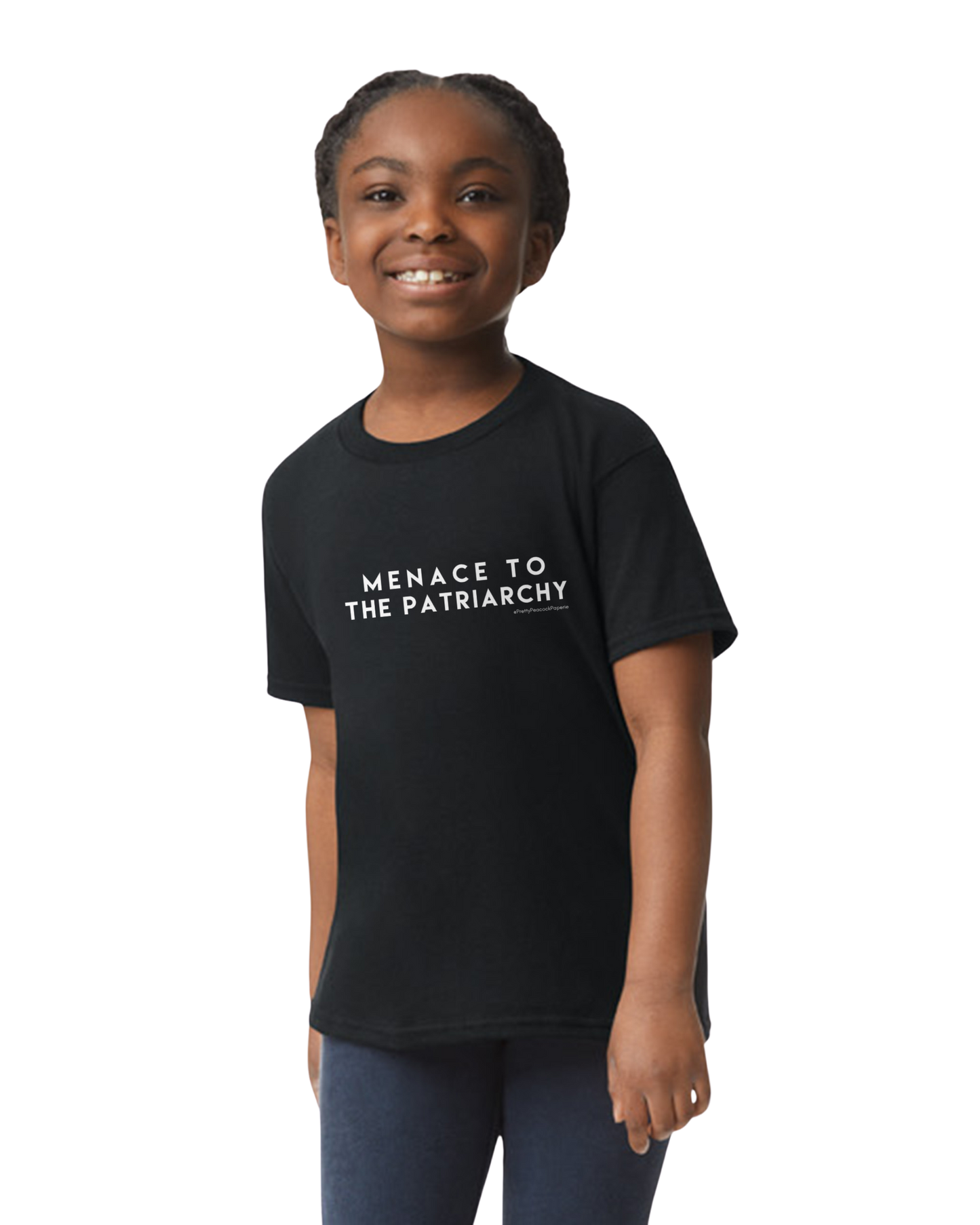 KIDS Menace to the Patriarchy T-Shirt — Feminist Statement