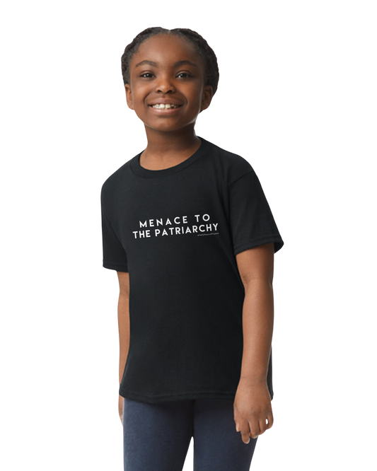 KIDS Menace to the Patriarchy T-Shirt — Feminist Statement