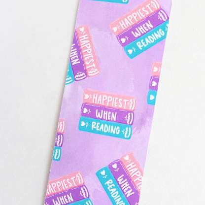 Happiest When Reading Bookmark
