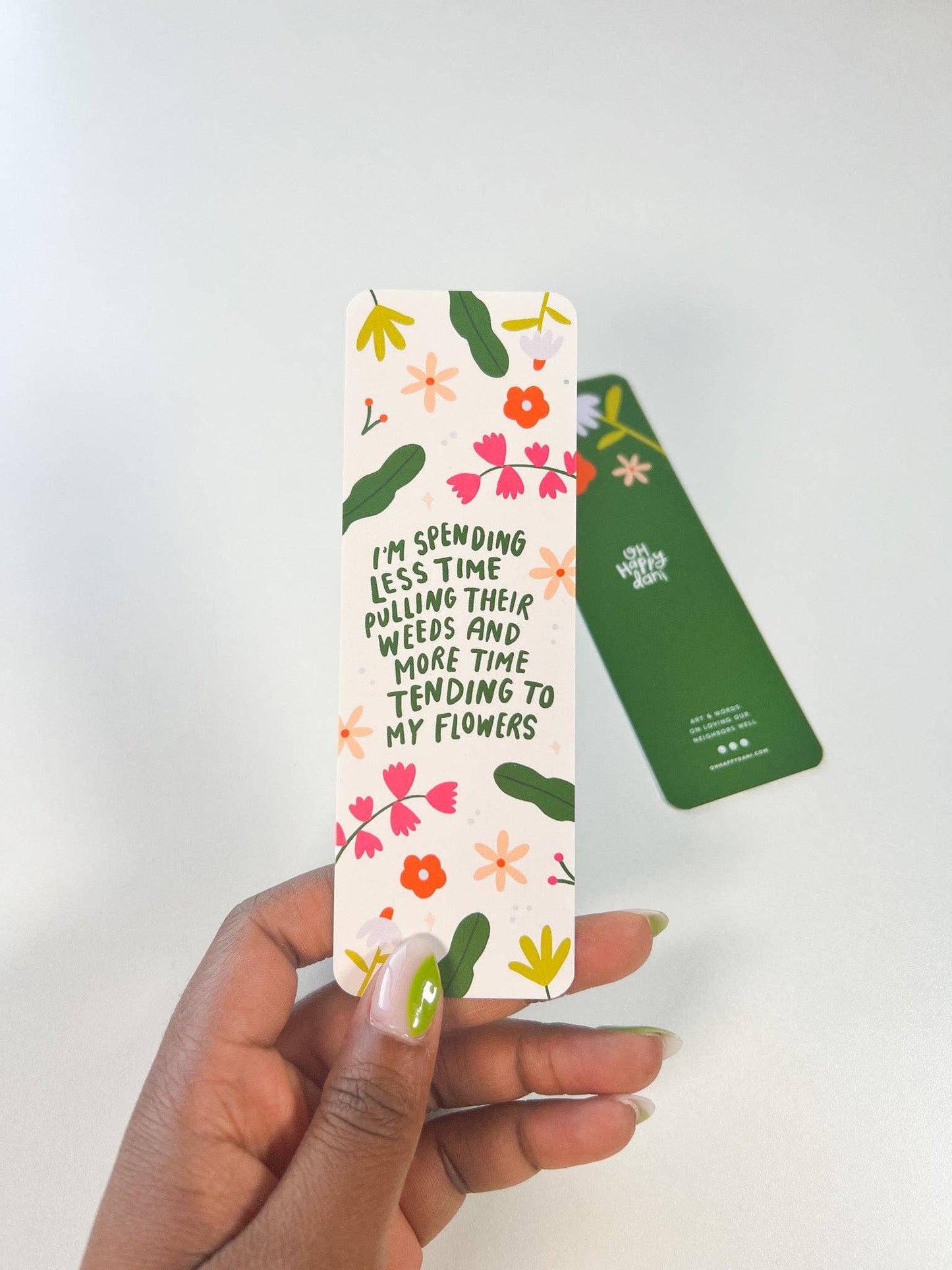 Weeds and Flowers Bookmark