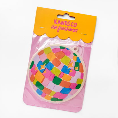 Rainbow Disco Ball Air Freshener