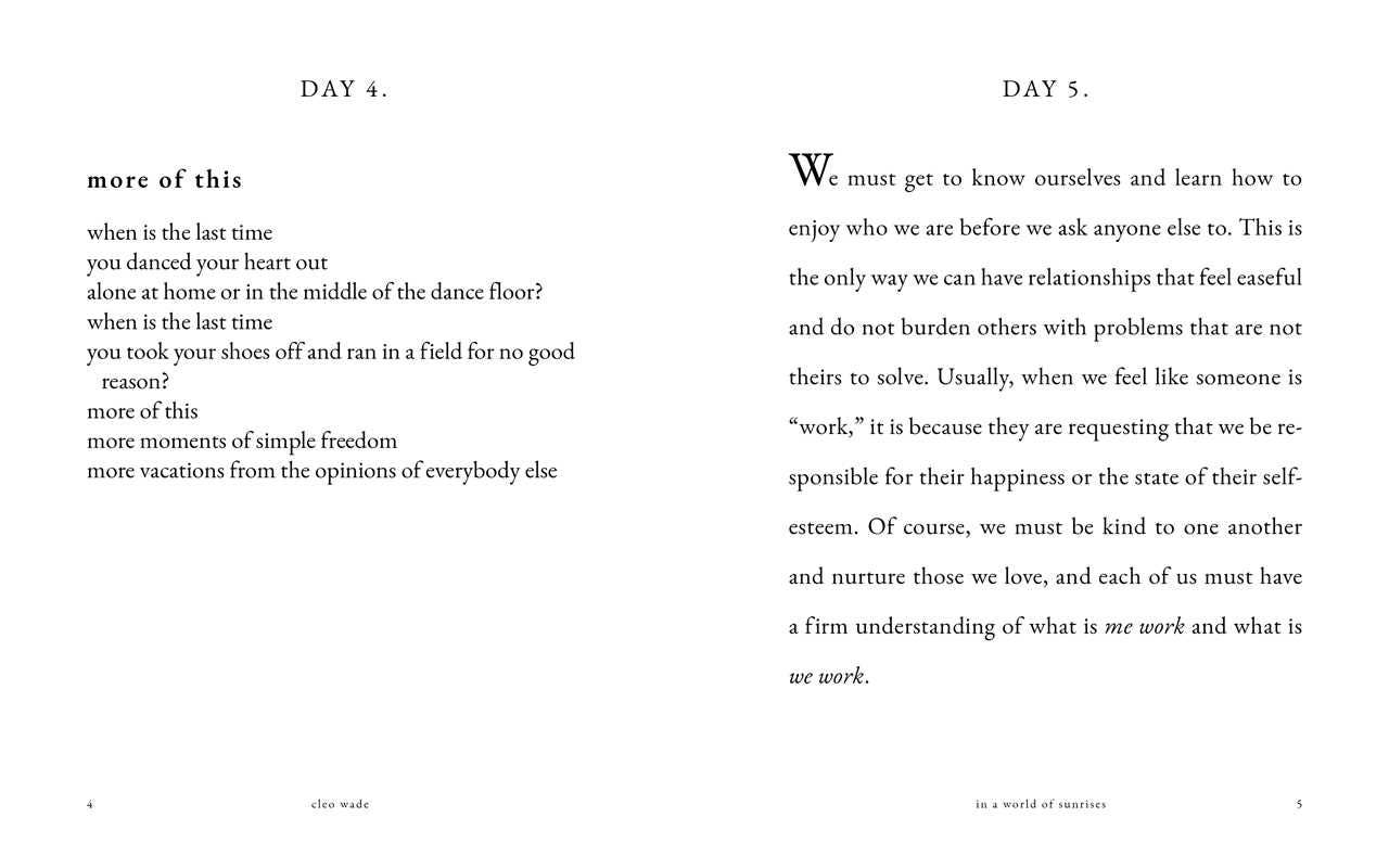 In a World of Sunrises by Cleo Wade