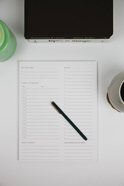 Minimal Daily Planner Notepad