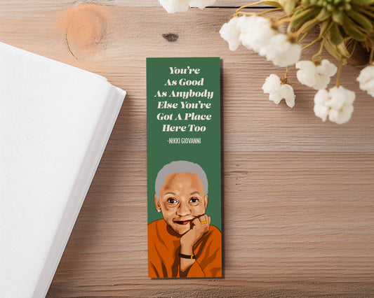 Nikki Giovanni Bookmark