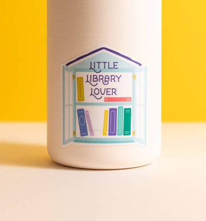 Little Library Lover vinyl waterproof sticker | book lover
