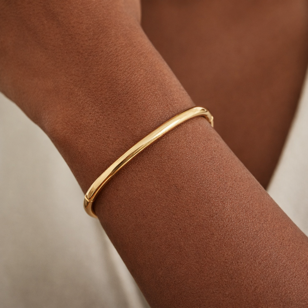 Gold Statement Bangle