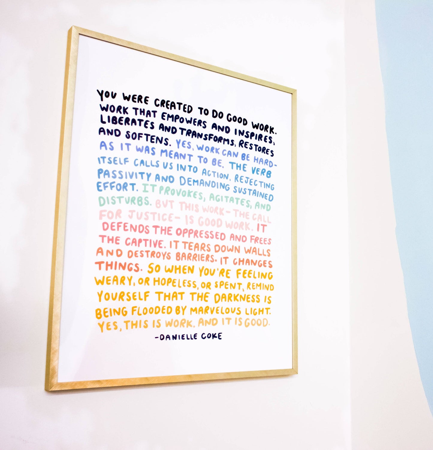 Good Work Print
