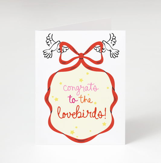 Lovebird Couple Love Greeting Card