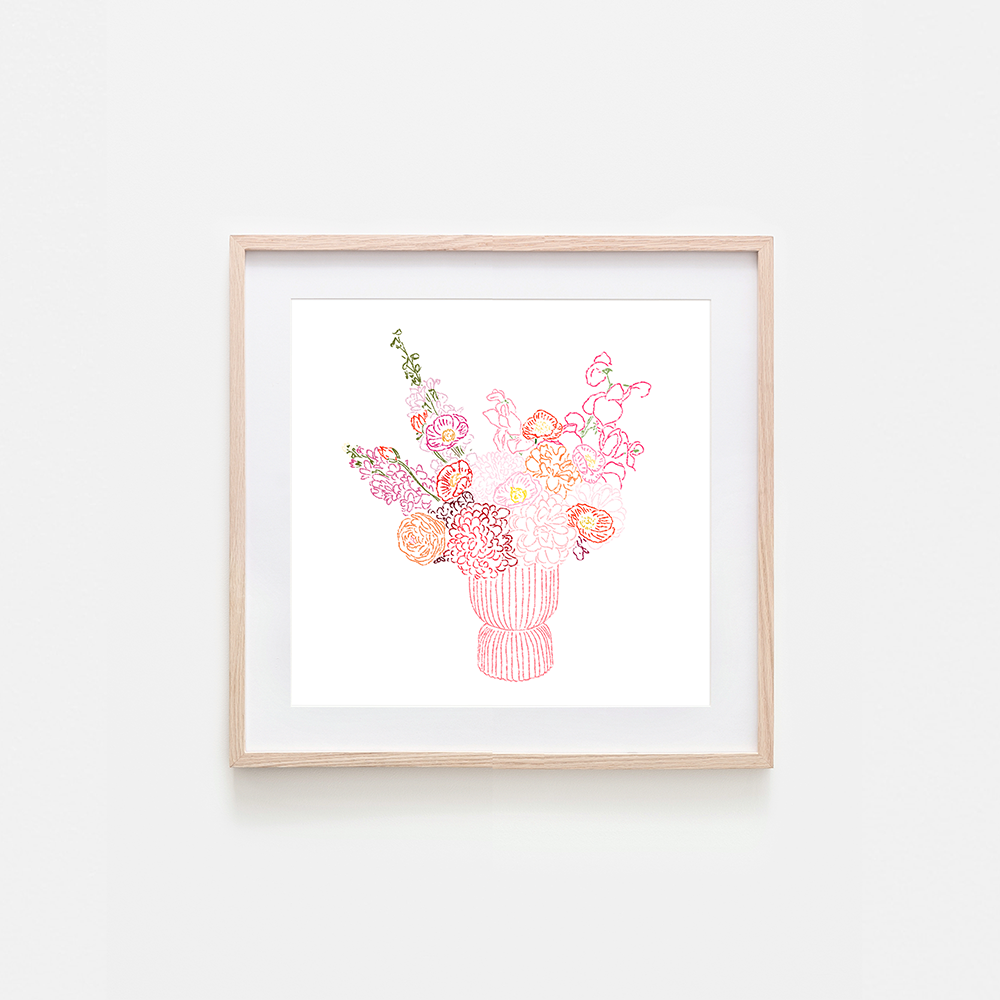 California Poppy Art Print: 5 x 5"