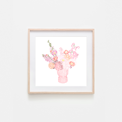 California Poppy Art Print: 5 x 5"