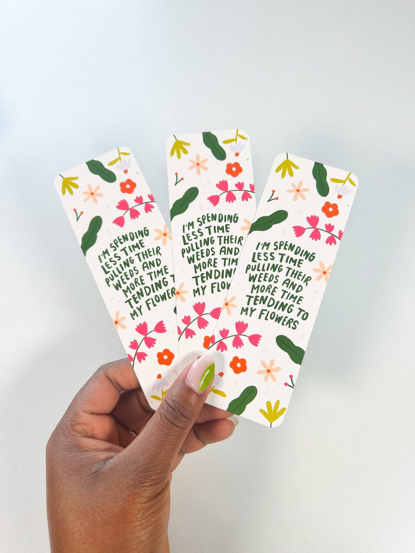 Weeds and Flowers Bookmark