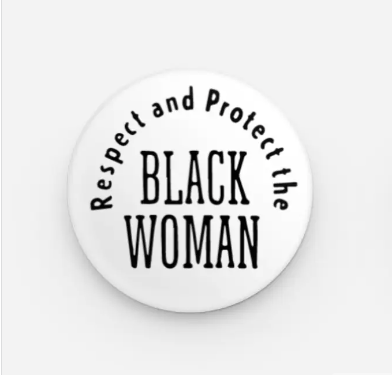 Black Woman Button