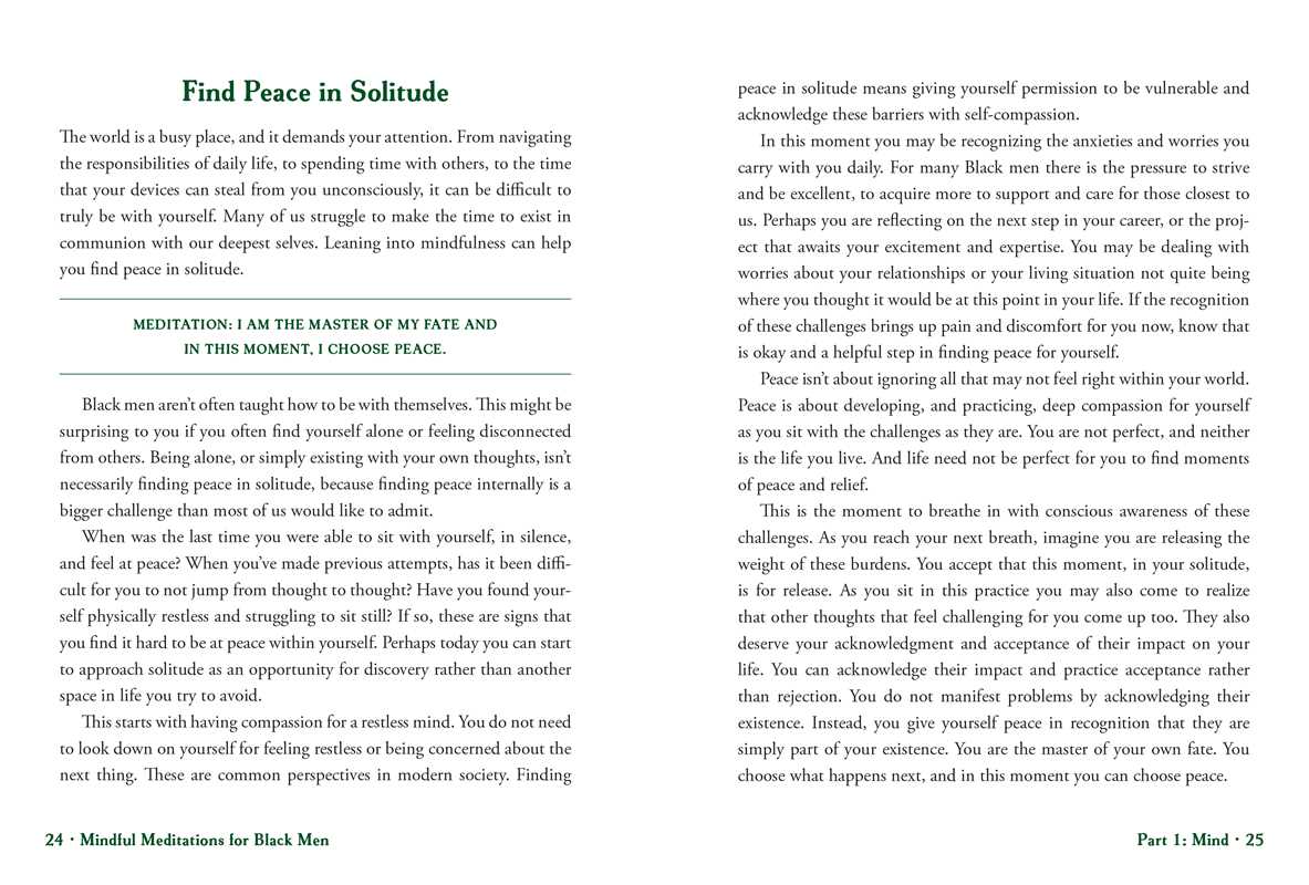 Mindful Meditations for Black Men