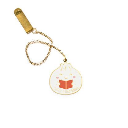 Dumpling Enamel Bookmark