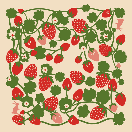 Bandana - Strawberry Garden