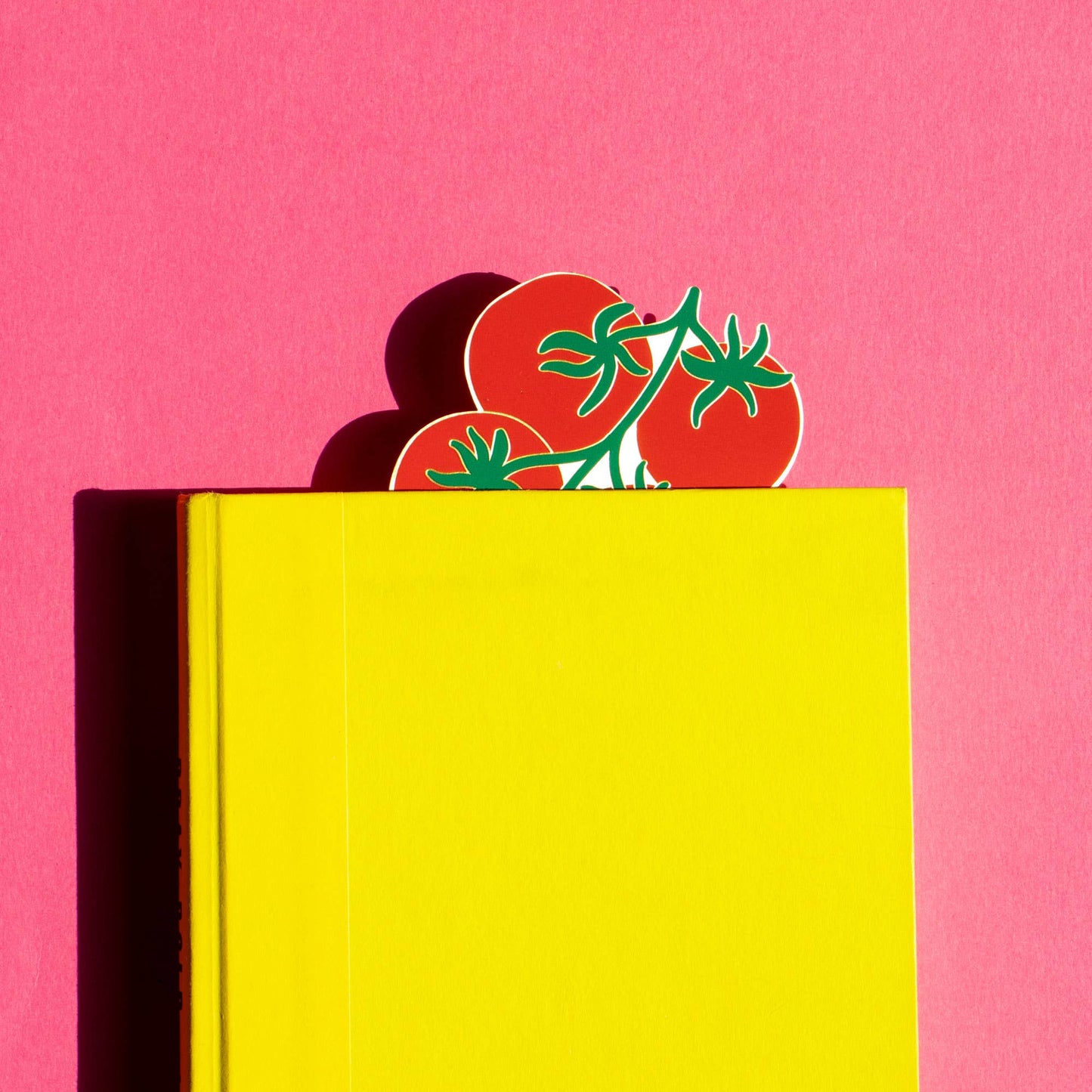 Tomato Vine Enamel Brass Bookmark