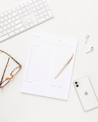 Minimal Daily Planner Notepad