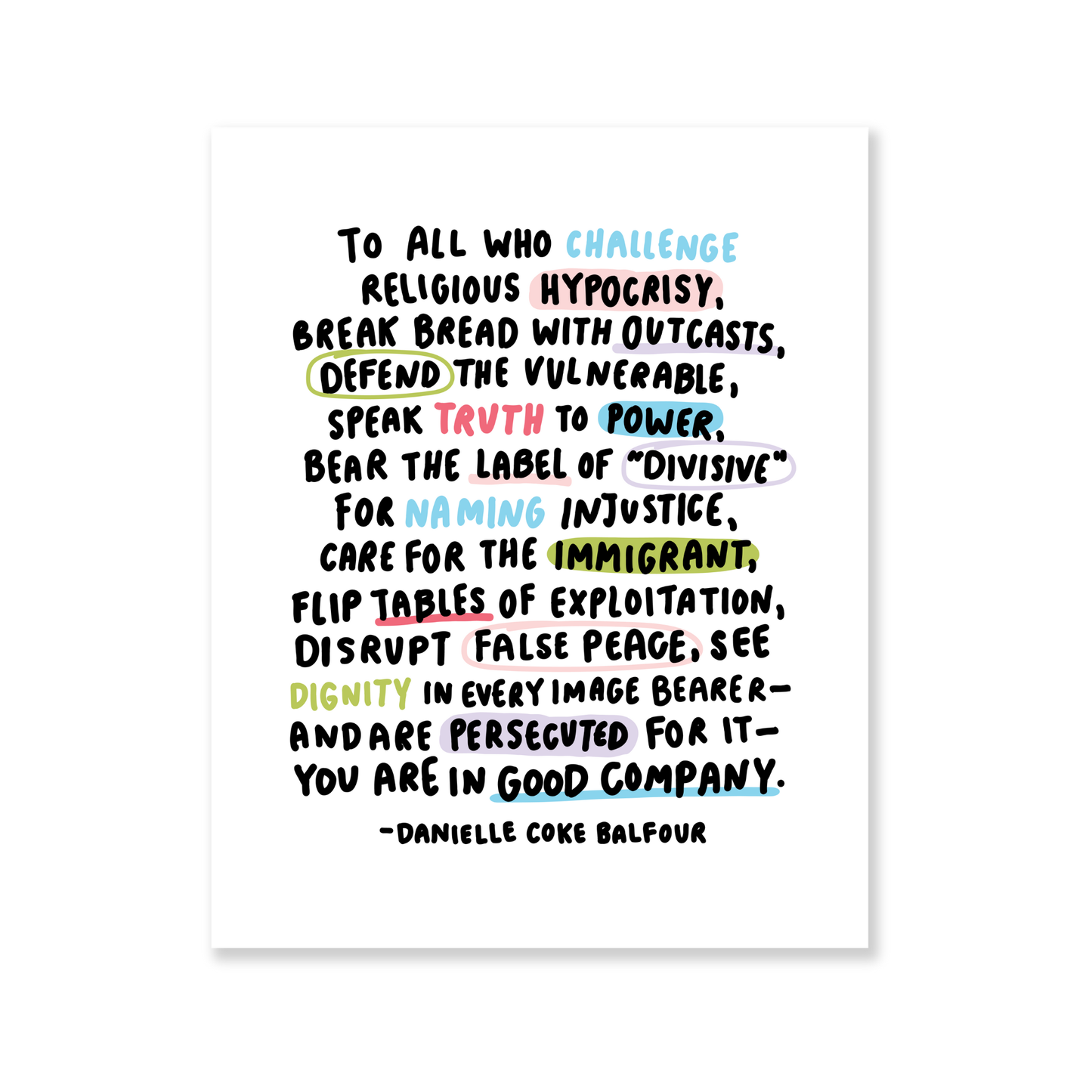 Good Company Print: 8 x 10 in