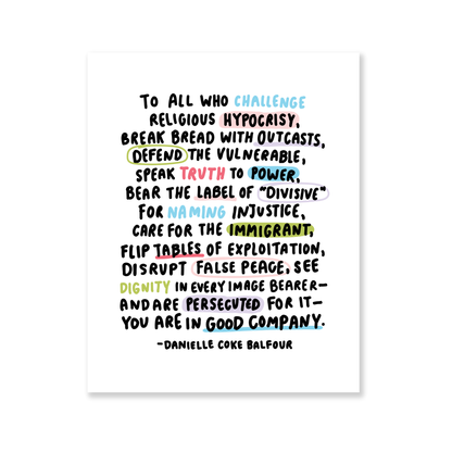 Good Company Print: 8 x 10 in